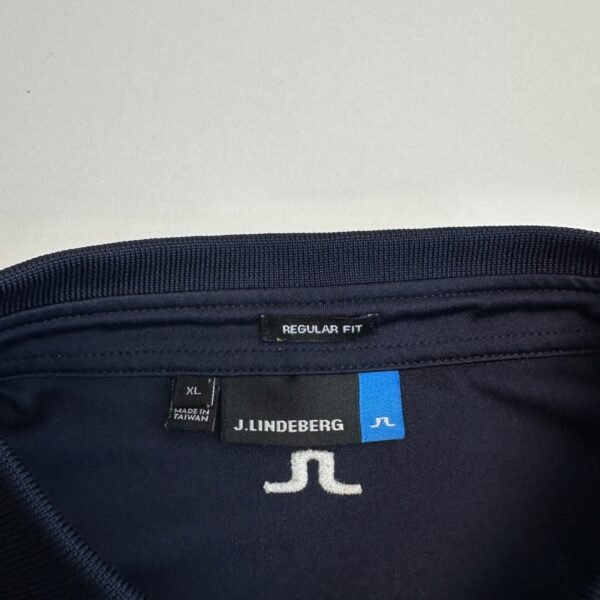 J.Lindeberg Tour Tech TX Jersey Polo Shirt Men's XL Navy Blue Short Sleeve Golf
