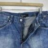 Levi's Engineered Denim Shorts W34 L14 Medium Blue Twisted Jean Buckle Back Y2K