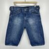 Levi's Engineered Denim Shorts W34 L14 Medium Blue Twisted Jean Buckle Back Y2K