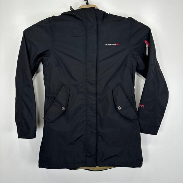 Didriksons Leila Parka Jacket Women's Size 38 Black