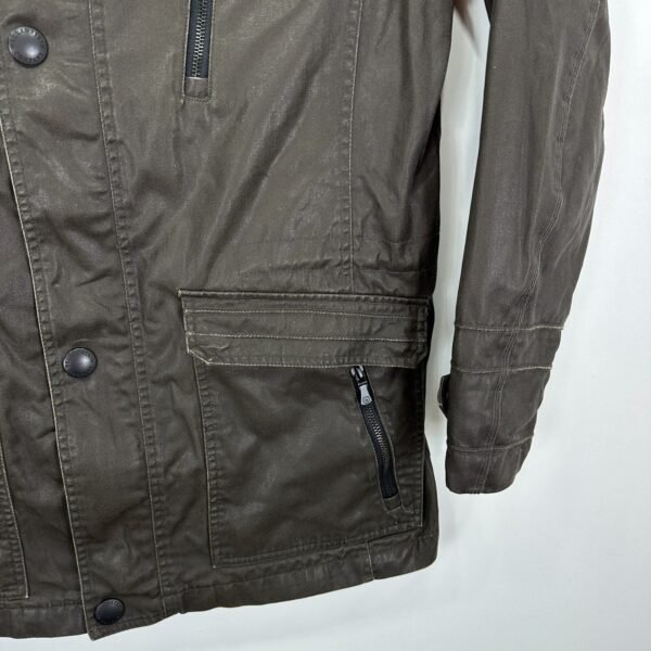 Wellensteyn Montgomery Jacket Men's Large Brown Military Coat Full Zip Vintage