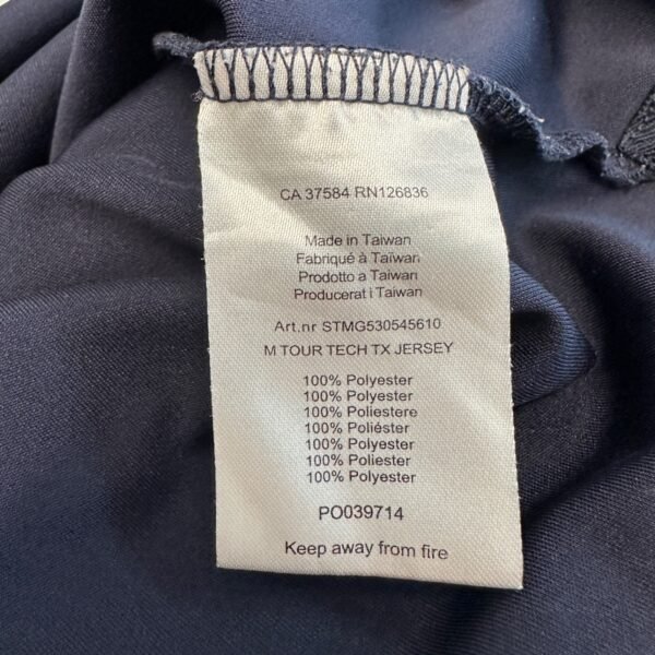J.Lindeberg Tour Tech TX Jersey Polo Shirt Men's XL Navy Blue Short Sleeve Golf