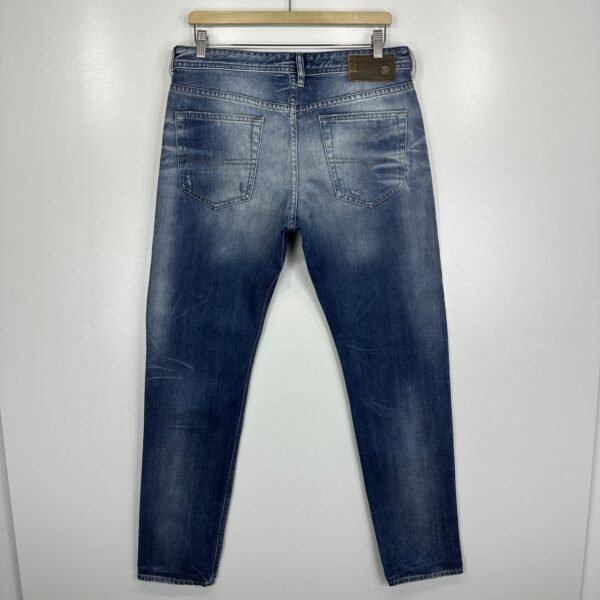 Diesel Buster Distressed Jeans Men's W33 L32 Blue Regular Slim Tapered Button