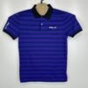 RLX Ralph Lauren Polo Shirt Men's Small Purple Striped Short Sleeve Stretch Golf