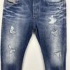 Diesel Buster Distressed Jeans Men's W33 L32 Blue Regular Slim Tapered Button