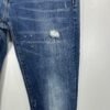 Dsquared2 Jeans Men's W32 L29 (Tag 36) Blue Denim Distressed Paint Splatter Slim