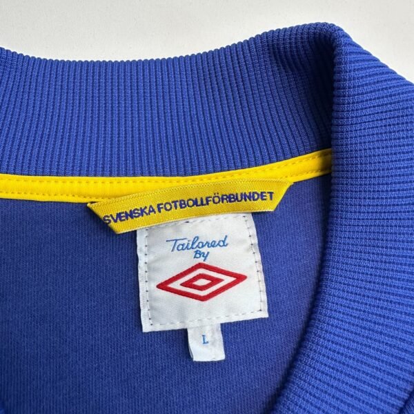 Umbro Sweden National Football Team Training Jacket Men's Large Blue Zip 12/13