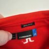 J.Lindeberg Polo Shirt Men's Medium Red Long Sleeve
