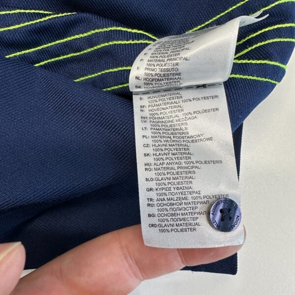 Adidas Sweden National Football Team Polo Shirt Men's Medium Navy Short Sleeve