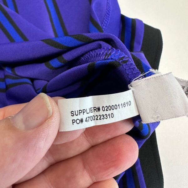 RLX Ralph Lauren Polo Shirt Men's Small Purple Striped Short Sleeve Stretch Golf