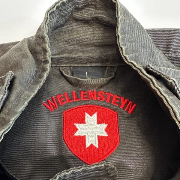 Wellensteyn Montgomery Jacket Men's Large Brown Military Coat Full Zip Vintage