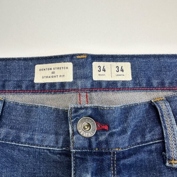 Tommy Hilfiger Denton Jeans Men's W34 L34 Blue Stretch Denim Regular Straight