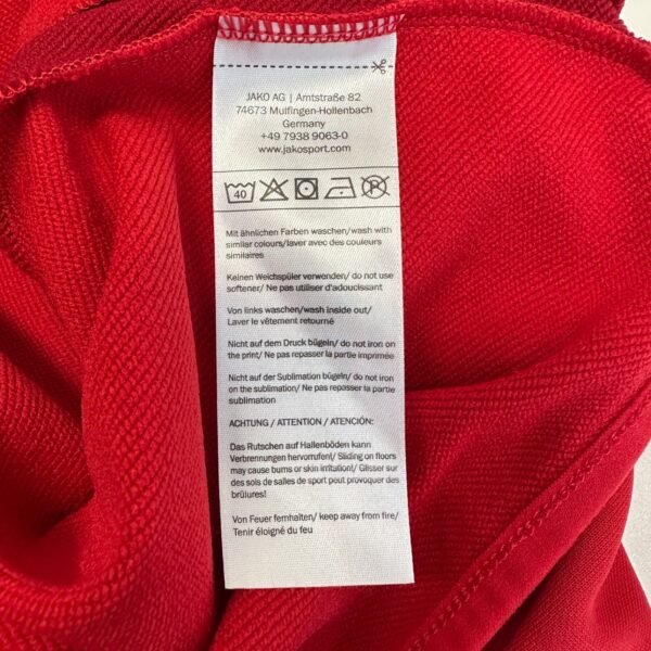 Jako Bayer 04 Leverkusen Track Jacket Men's Medium Large Red