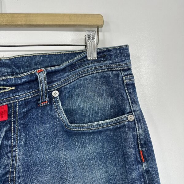 Kiton Jeans Men's W34 L33 (Tag 38) Blue Denim Button Regular Straight