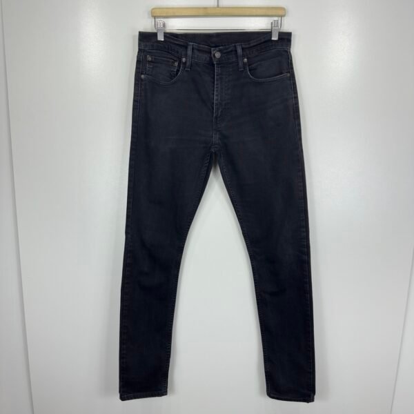Levi's 512 Jeans Men's W32 L34 Black Stretch Denim Slim Fit Tapered Zip Fly Y2K