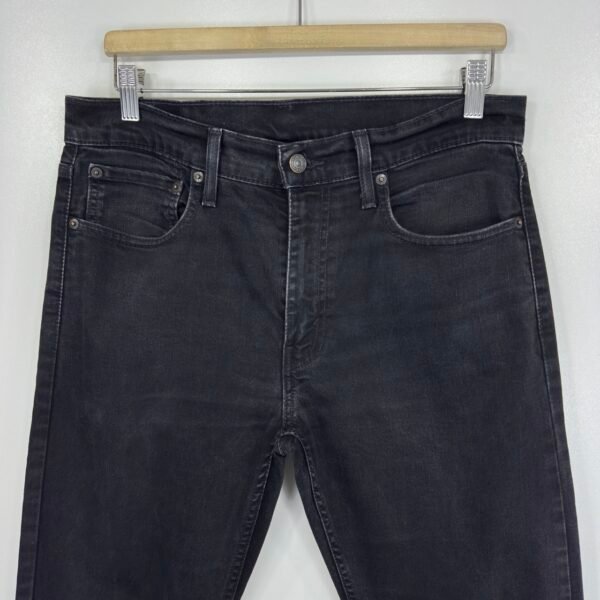 Levi's 512 Jeans Men's W32 L34 Black Stretch Denim Slim Fit Tapered Zip Fly Y2K