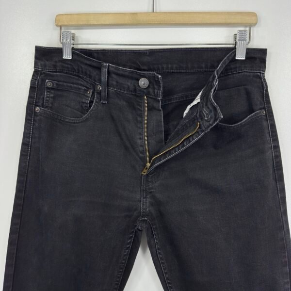 Levi's 512 Jeans Men's W32 L34 Black Stretch Denim Slim Fit Tapered Zip Fly Y2K