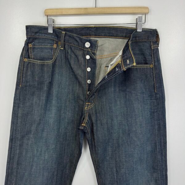 Levi's 501 Jeans Men's W36 L34 Blue Classic Denim Regular Straight Button Fly