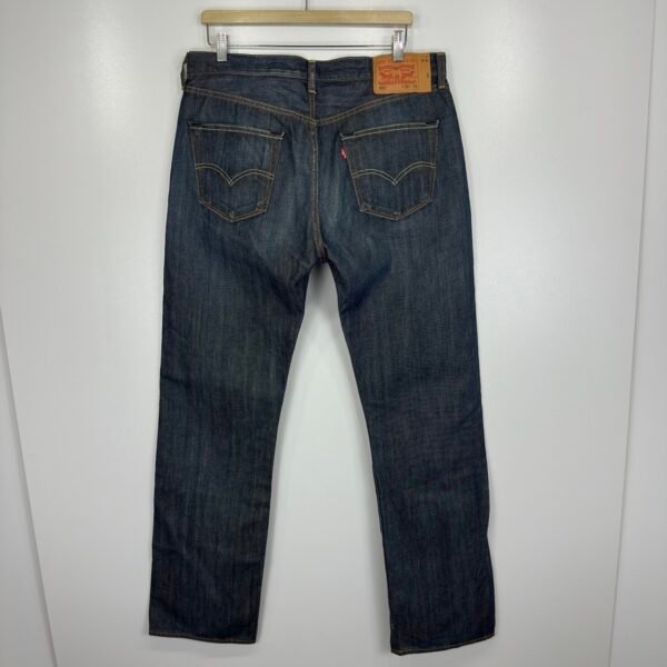 Levi's 501 Jeans Men's W36 L34 Blue Classic Denim Regular Straight Button Fly