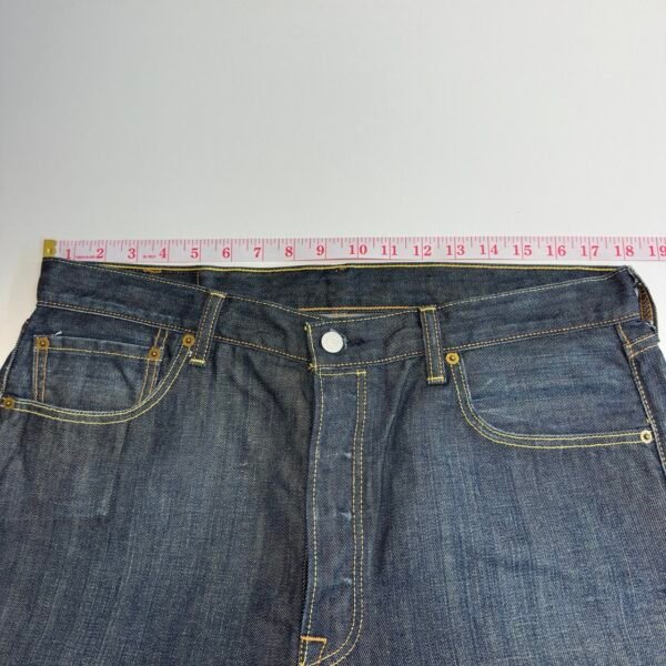 Levi's 501 Jeans Men's W36 L34 Blue Classic Denim Regular Straight Button Fly