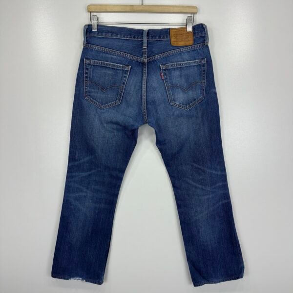Share Levi's 527 Jeans Men's W30 L28 Blue Denim Slim Fit Bootcut Zip Vintage Y2K