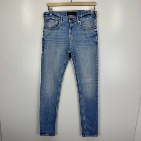 Scotch & Soda Skim Jeans Men's W29 L31 Blue Stretch Denim Slim Skinny Zip Y2K