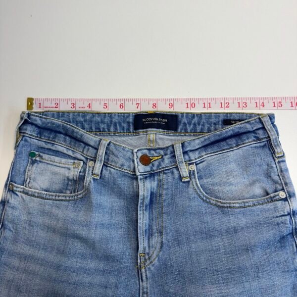 Scotch & Soda Skim Jeans Men's W29 L31 Blue Stretch Denim Slim Skinny Zip Y2K