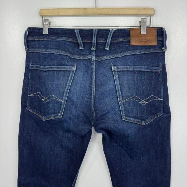 Replay Anbass Blue Stretch Denim Jeans W36 L36 M914Y