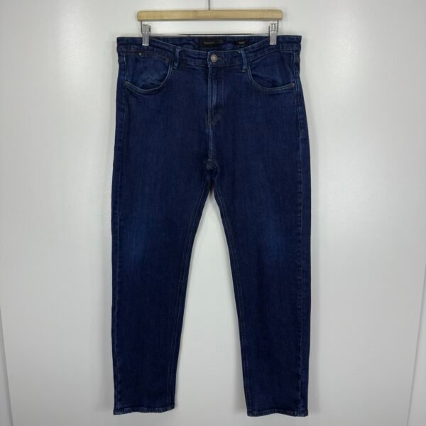 Massimo Dutti Dark Blue Stretch Jeans W36 L31