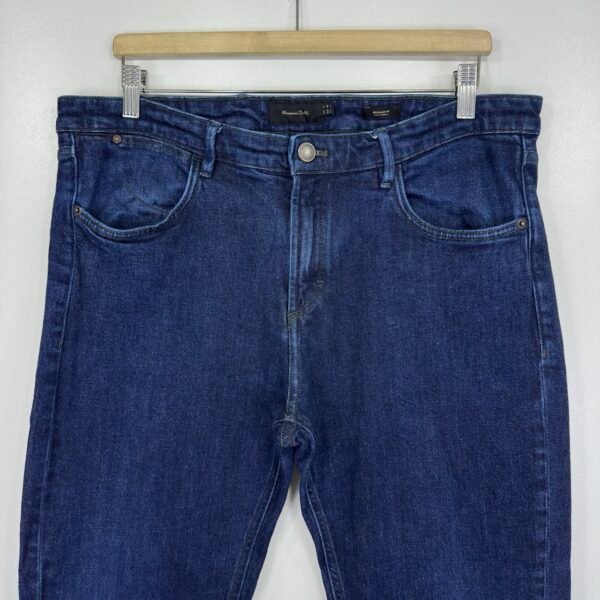 Massimo Dutti Dark Blue Stretch Jeans W36 L31