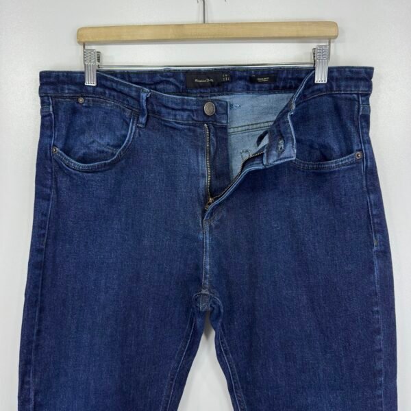 Massimo Dutti Dark Blue Stretch Jeans W36 L31