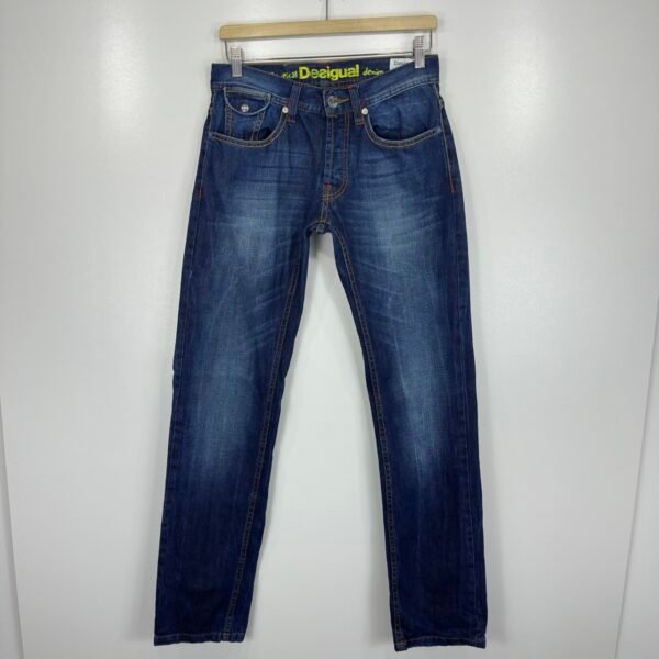 Desigual The Happy Jeans Women's Blue Regular Straight W28 L34