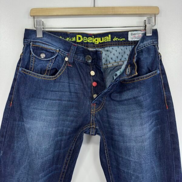 Desigual The Happy Jeans Women's Blue Regular Straight W28 L34