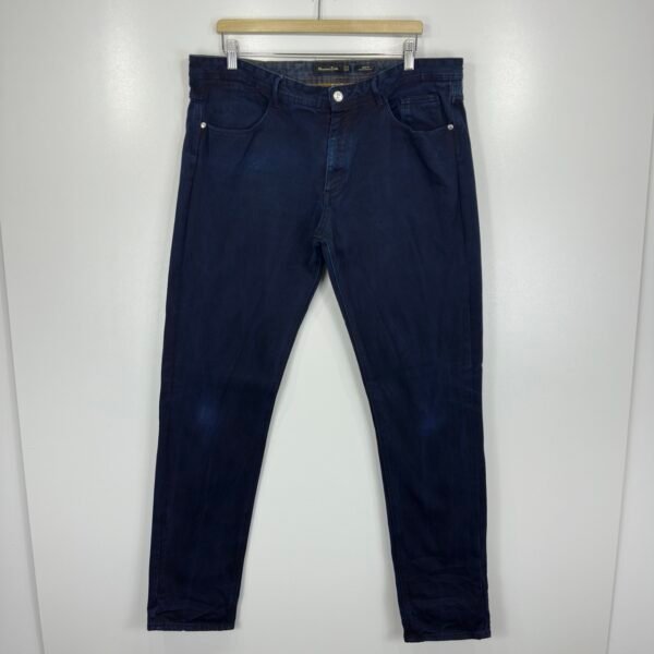 Massimo Dutti Jeans Men's W38 L34 Blue Stretch Denim