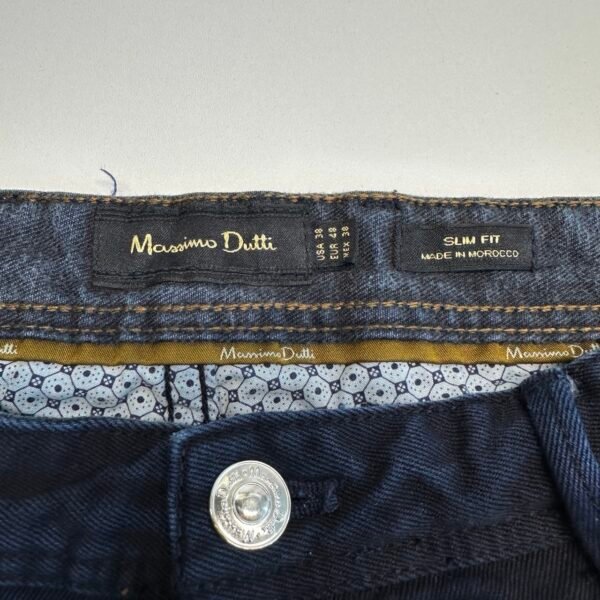 Massimo Dutti Jeans Men's W38 L34 Blue Stretch Denim