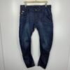 G-Star Arc 3D Slim Jeans Men's W38 L32 Blue Denim Twisted Tapered Leg Zip