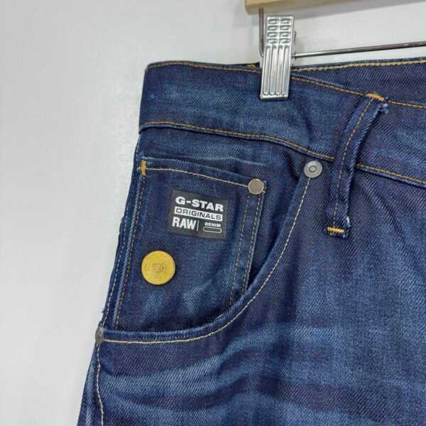 G-Star Arc 3D Slim Jeans Men's W38 L32 Blue Denim Twisted Tapered Leg Zip
