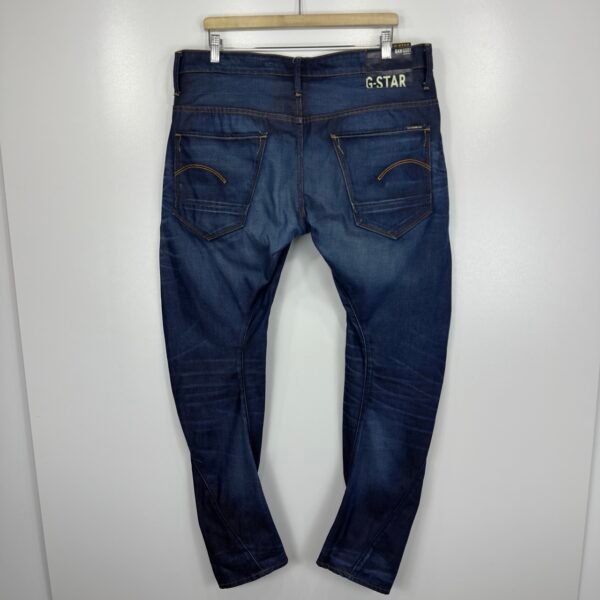 G-Star Arc 3D Slim Jeans Men's W38 L32 Blue Denim Twisted Tapered Leg Zip