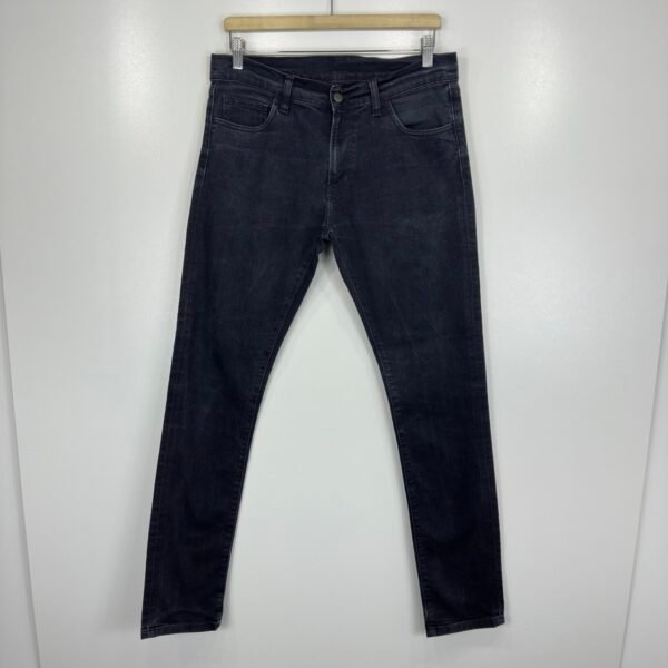 Carhartt Rebel Pant Jeans Men's W33 L34 Black Stretch Denim Slim Skinny Zip Y2K