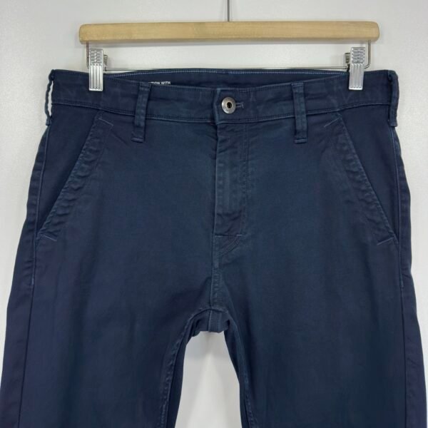 IMG_3924 Large G-Star Raw Skinny Chino 3.0 Pants Men's Trousers W31 L32 Blue Stretch Slim Zip