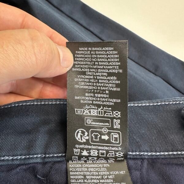 IMG_3936 Large G-Star Raw Skinny Chino 3.0 Pants Men's Trousers W31 L32 Blue Stretch Slim Zip