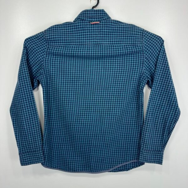 Tommy Hilfiger Casual Shirt Men's Size S Blue Check Long Sleeve Pockets Button Up