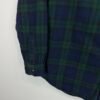 L.L.Bean Flannel Shirt Men's Size M Blue Green Tartan Plaid Check Long Sleeve