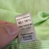 Eton Formal Dress Shirt Mens Size 42 16.5 Green Check Long Sleeve Slim Button Up