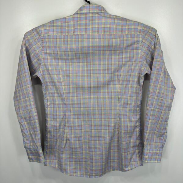 Eton Formal Dress Shirt Men's 42 16.5 Multicolored Plaid Long Sleeve Slim Button