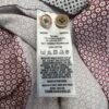 Ted Baker Formal Dress Shirt Men's Size 5 XL Red Slim Fit Geometric Long Sleeve
