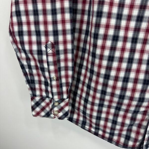 Camp David Casual Shirt Men's 2XL Plaid Check Long Sleeve Regular Fit Button Up