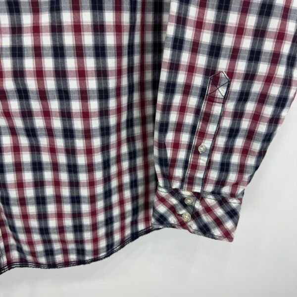 Camp David Casual Shirt Men's 2XL Plaid Check Long Sleeve Regular Fit Button Up