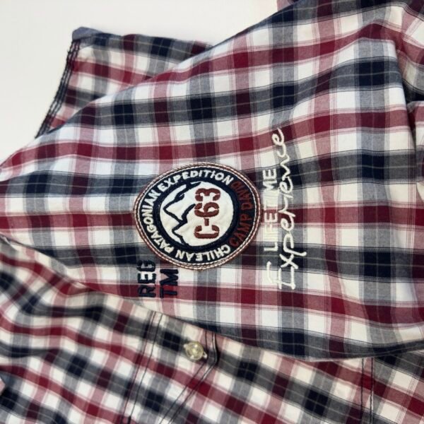 Camp David Casual Shirt Men's 2XL Plaid Check Long Sleeve Regular Fit Button Up