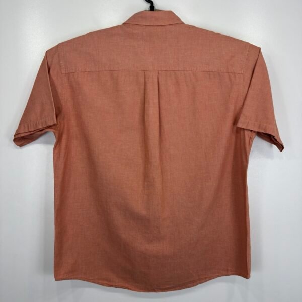 IMG_4049 Large L.L.Bean XL80 Casual Shirt Men's Size L Orange Short Sleeve Regular Button Down